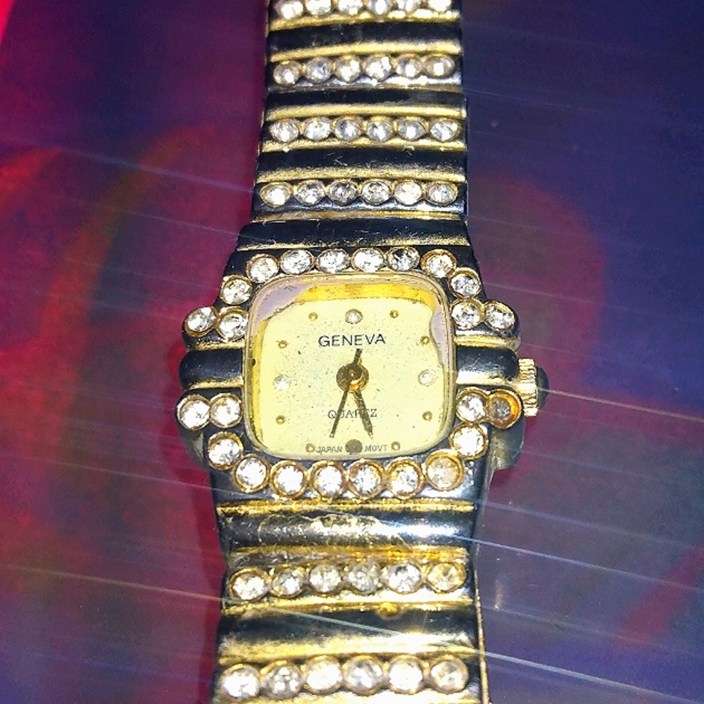 Beautiful gold tone ladies cocktail ⌚ watch